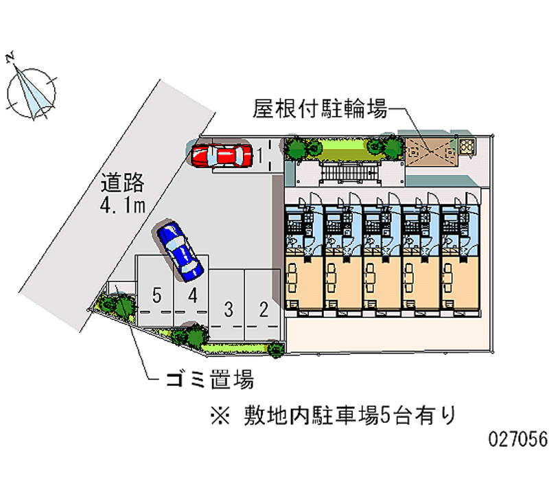 レオパレスみのりハイム 月極駐車場