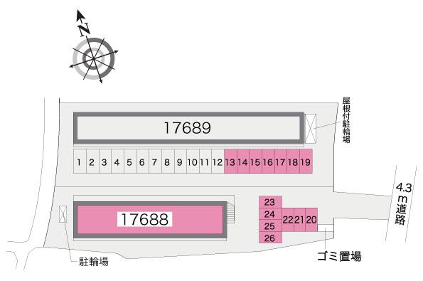 レオパレス21】レオパレスAsuka（月極駐車場）
