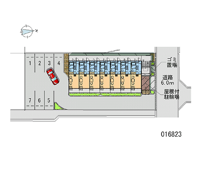 16823 bãi đậu xe hàng tháng