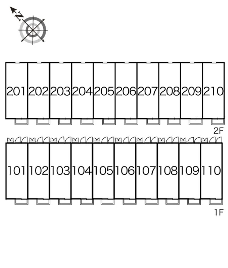 レオパレスウィンヒル 間取配置図