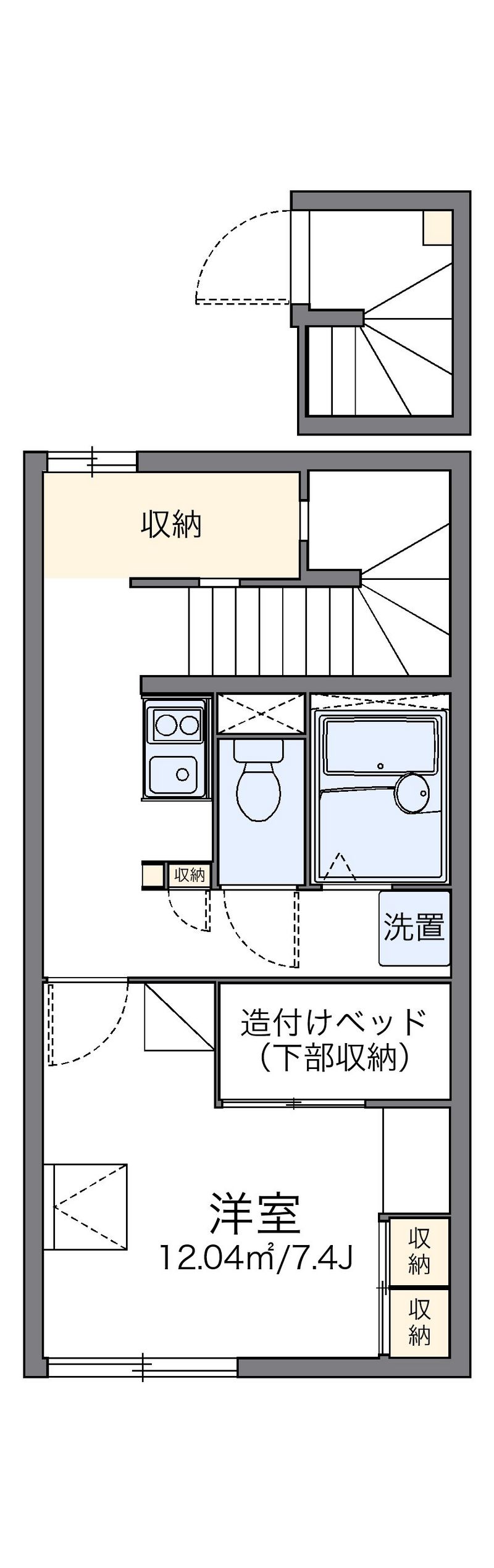レオパレスフォ−レストⅡ 間取図