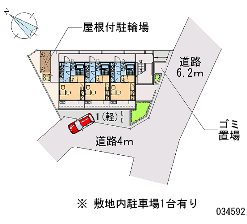 レオパレス大園Ⅰ 区画図