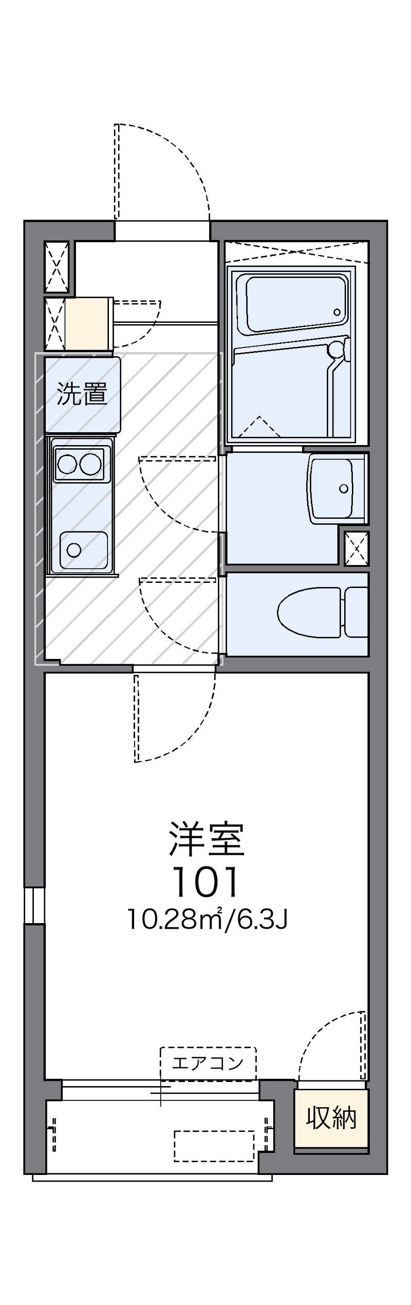 レオネクストパステーク 間取図