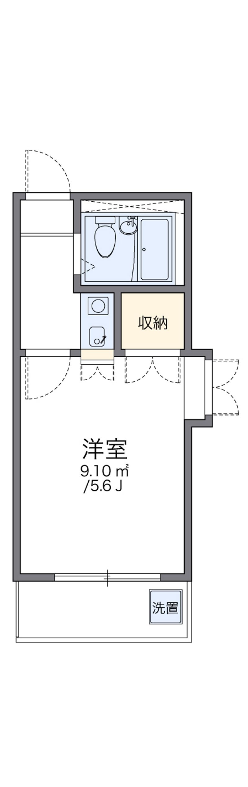 レオパレスフォンテーヌ 間取図
