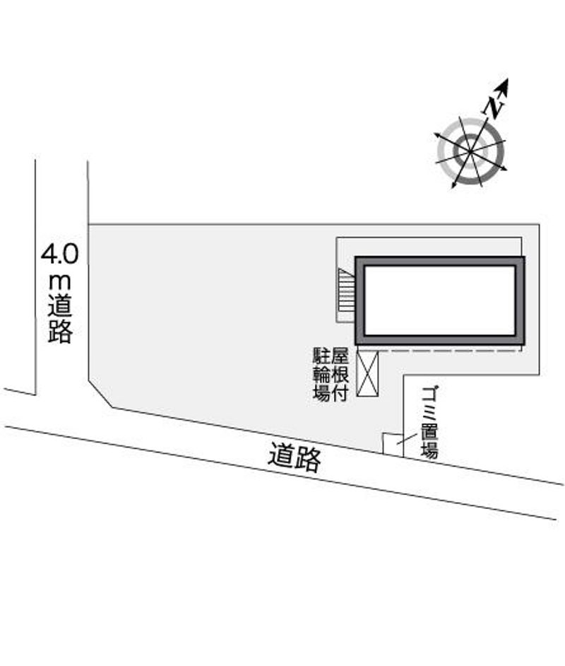 レオパレスひばり 配置図