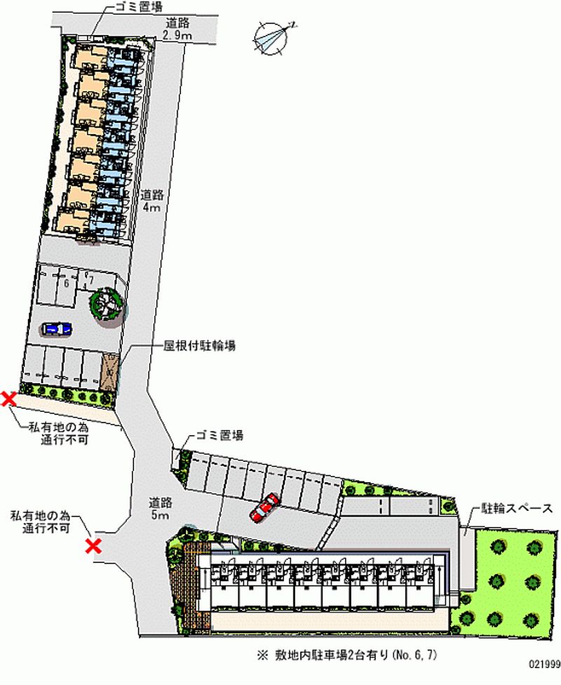 レオパレスピュアブリーズ 区画図