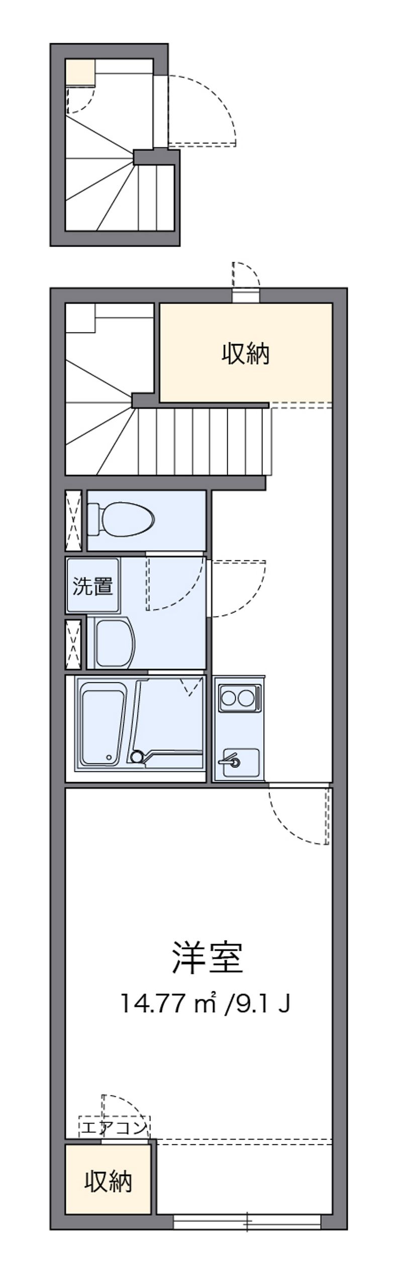 クレイノ日吉原Ⅲ 間取図