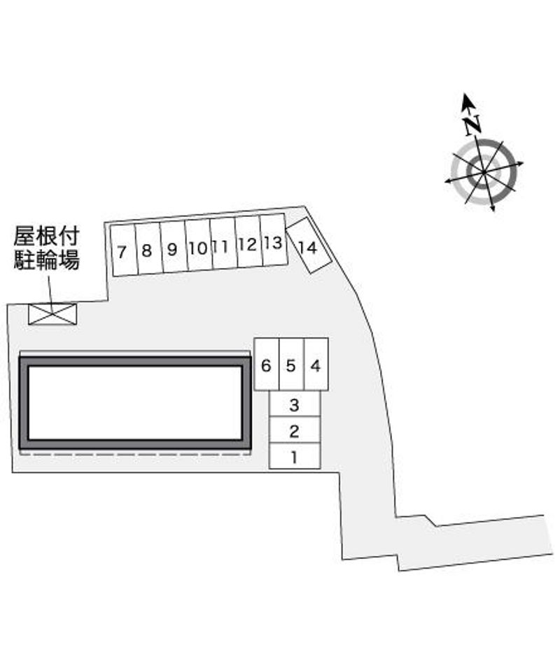 レオパレスメゾン森上 配置図