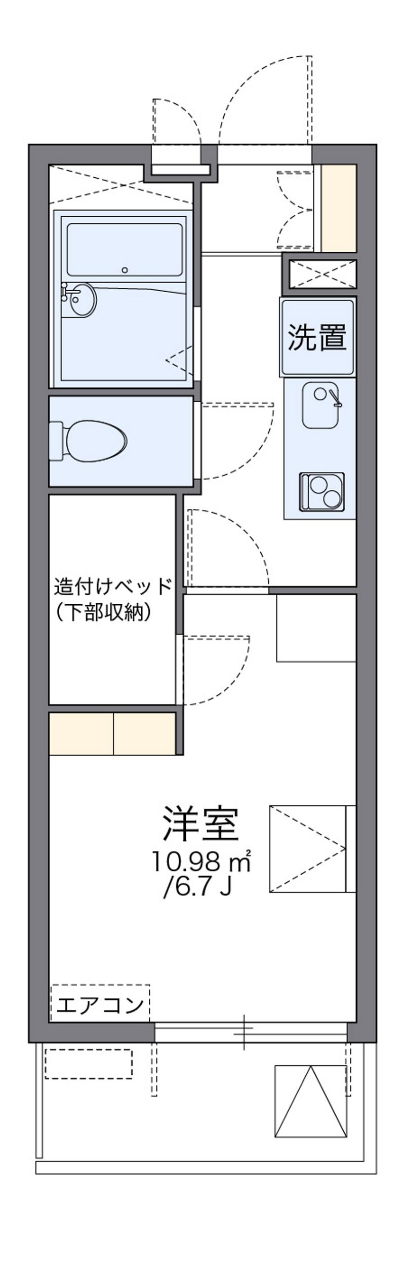 レオパレスリフレ琴平 間取り
