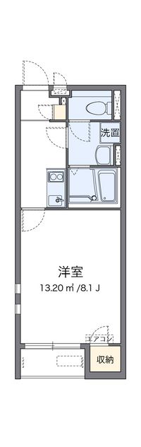 クレイノＯａｋｃｏｕｒｔ長橋Ⅱ 間取り図