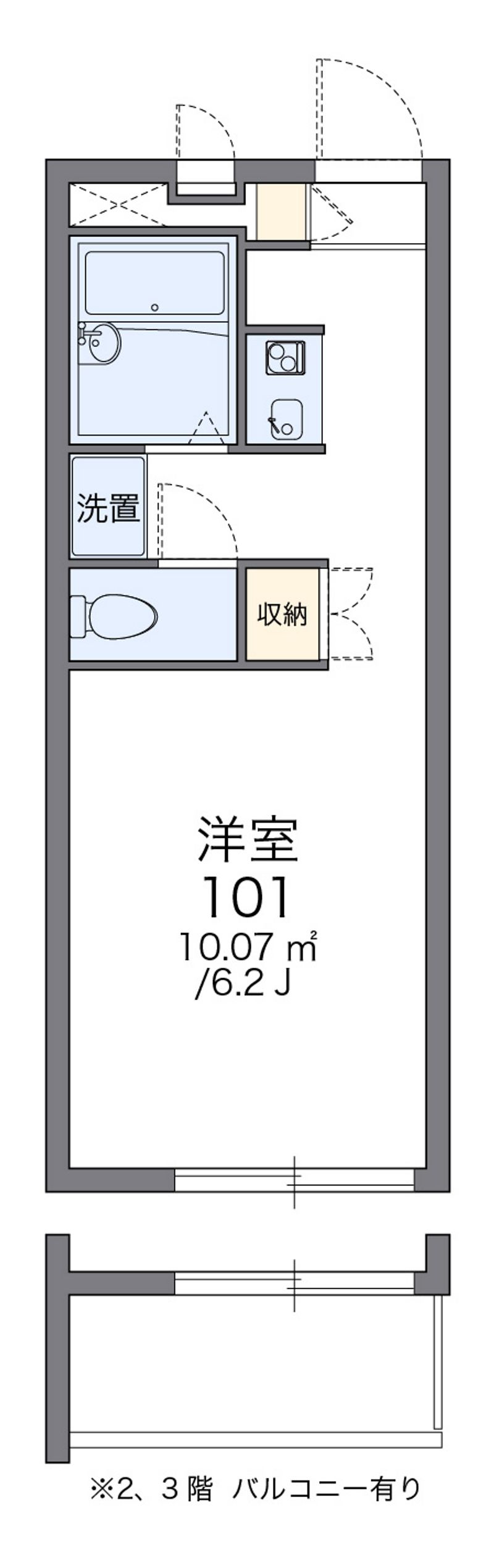 レオパレスＣａｓａＡｖｅｎｕｅ　Ⅲ 間取図