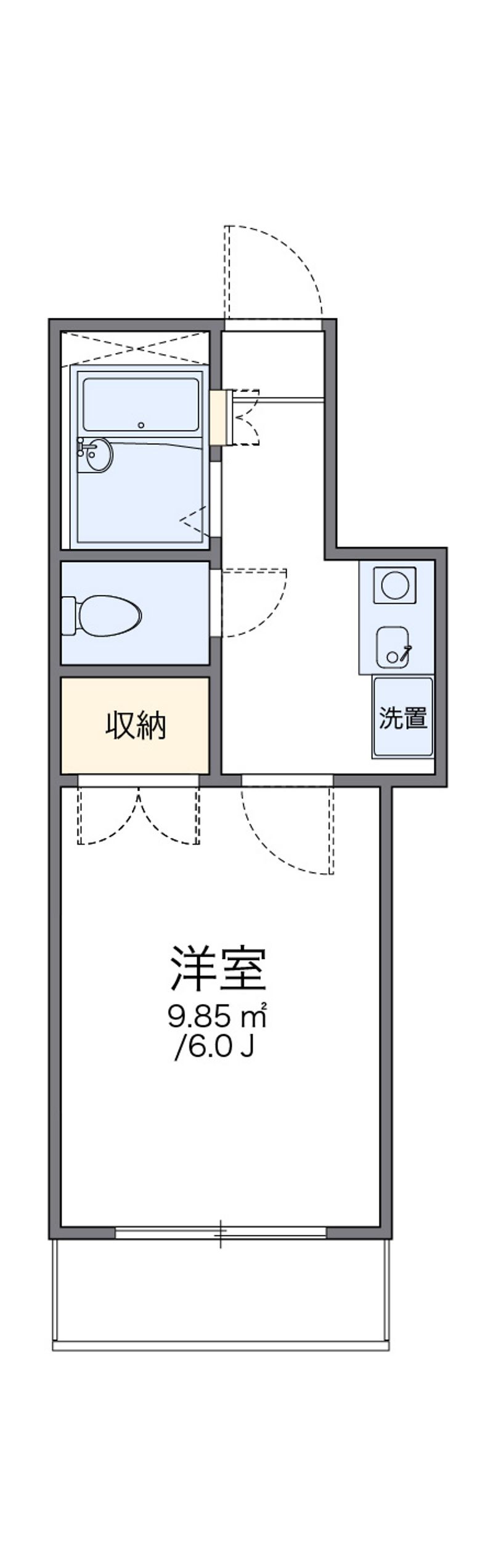 レオパレス高木中央第１ 間取図