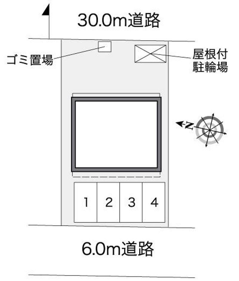 レオパレスみらい平Ⅱ 配置図