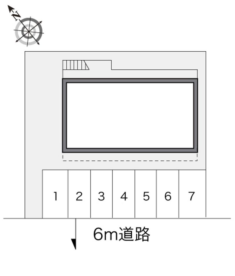 レオパレスフローラ 駐車場
