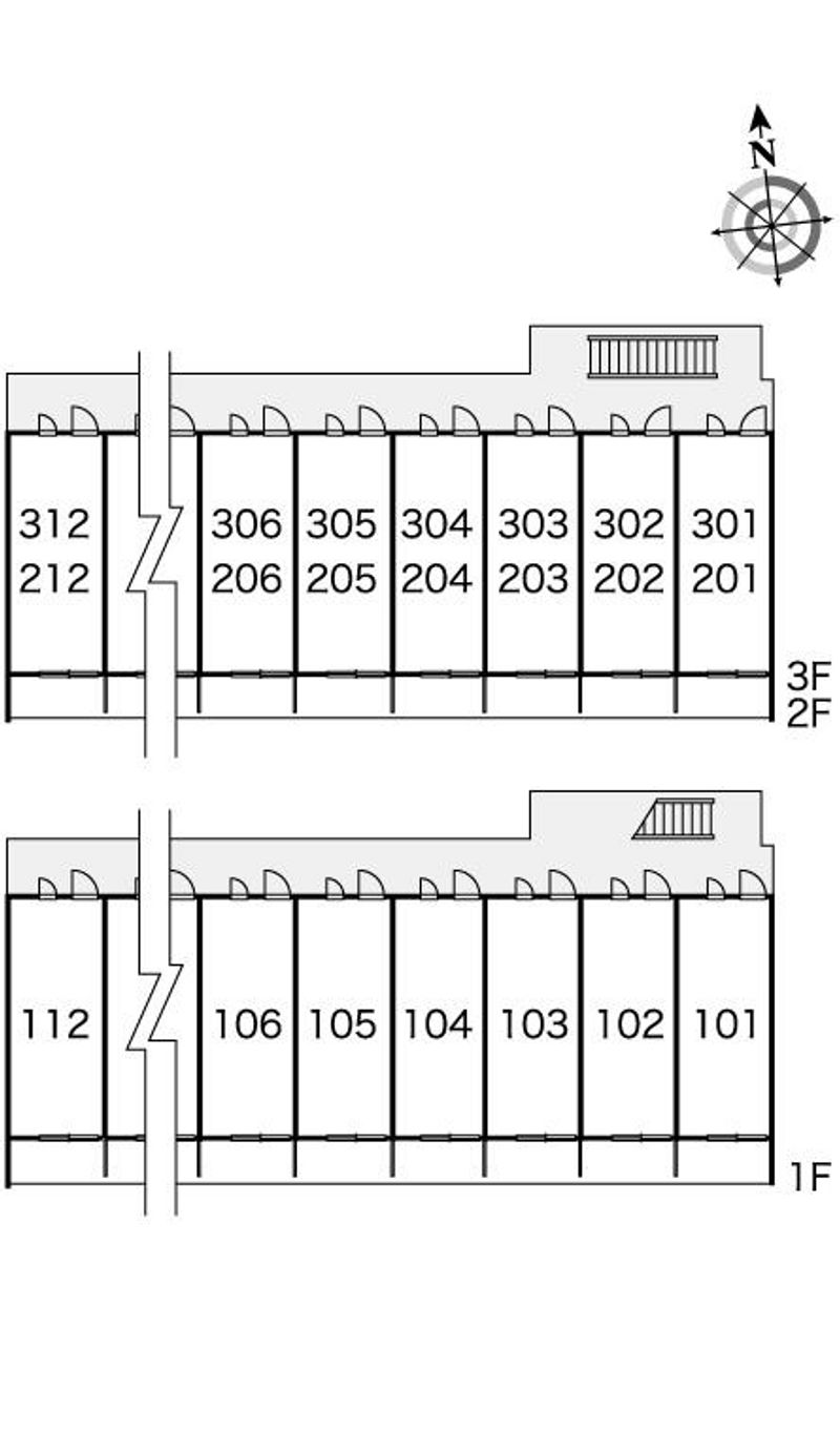 レオパレスＡＮＮＥＸタチバナ 間取り配置図