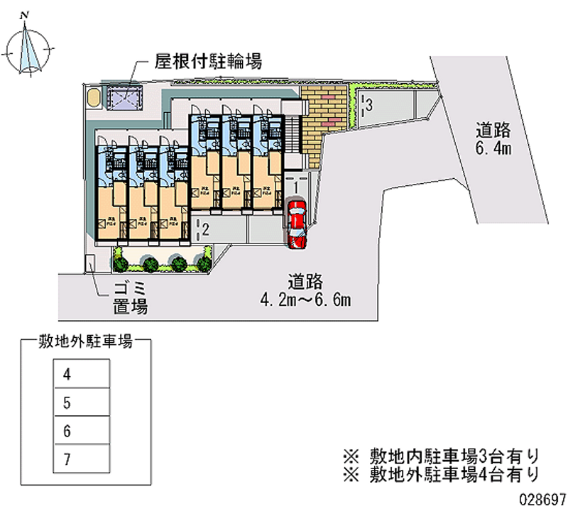 28697 Monthly parking lot