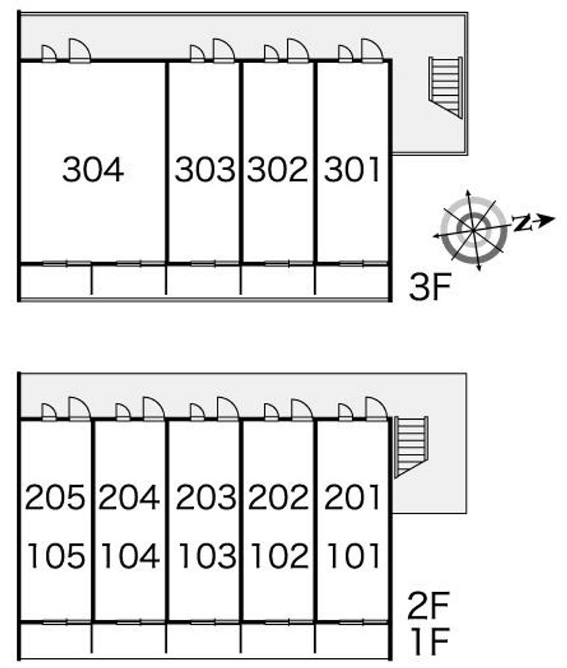 レオパレスフォーレスト 間取配置図