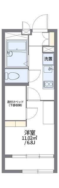 レオパレスダンデライオン 間取り図