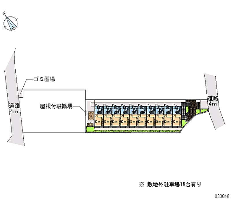 レオパレスセレッソ 月極駐車場