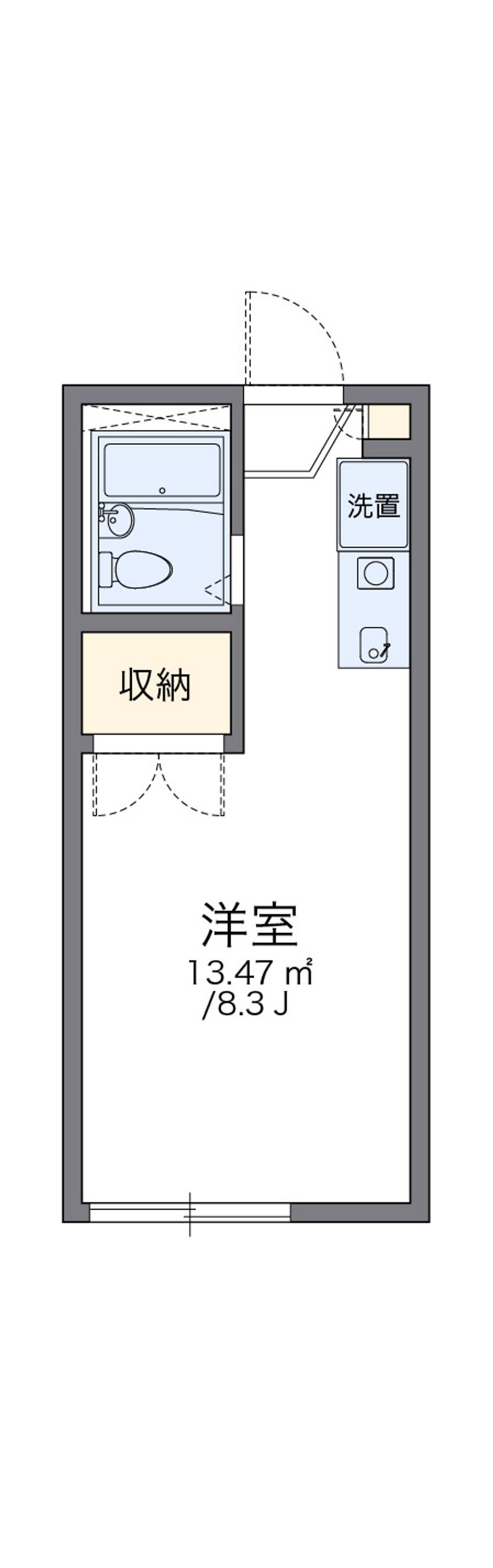 レオパレス西陣Ｂ 間取図