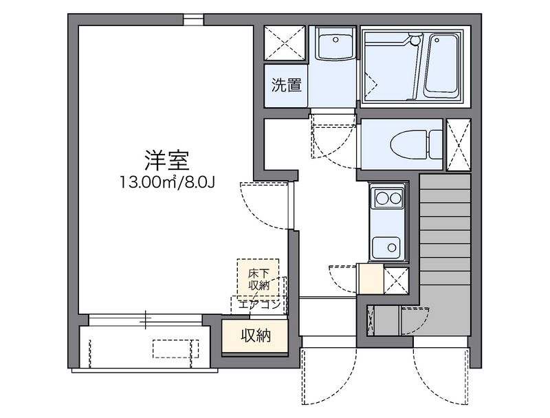 レオネクスト弁天 間取図