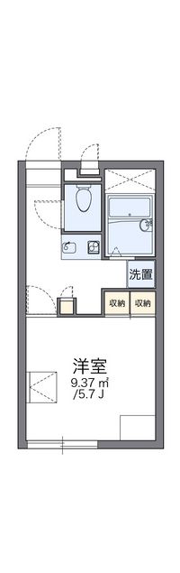 レオパレスコンフォートくるめ木 間取り図