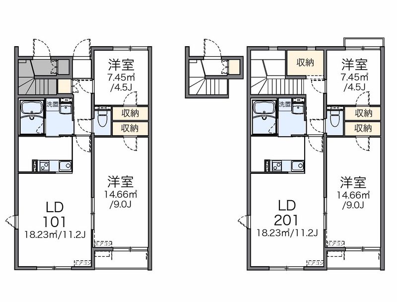 レオネクストジュヌ　エルブ 間取図