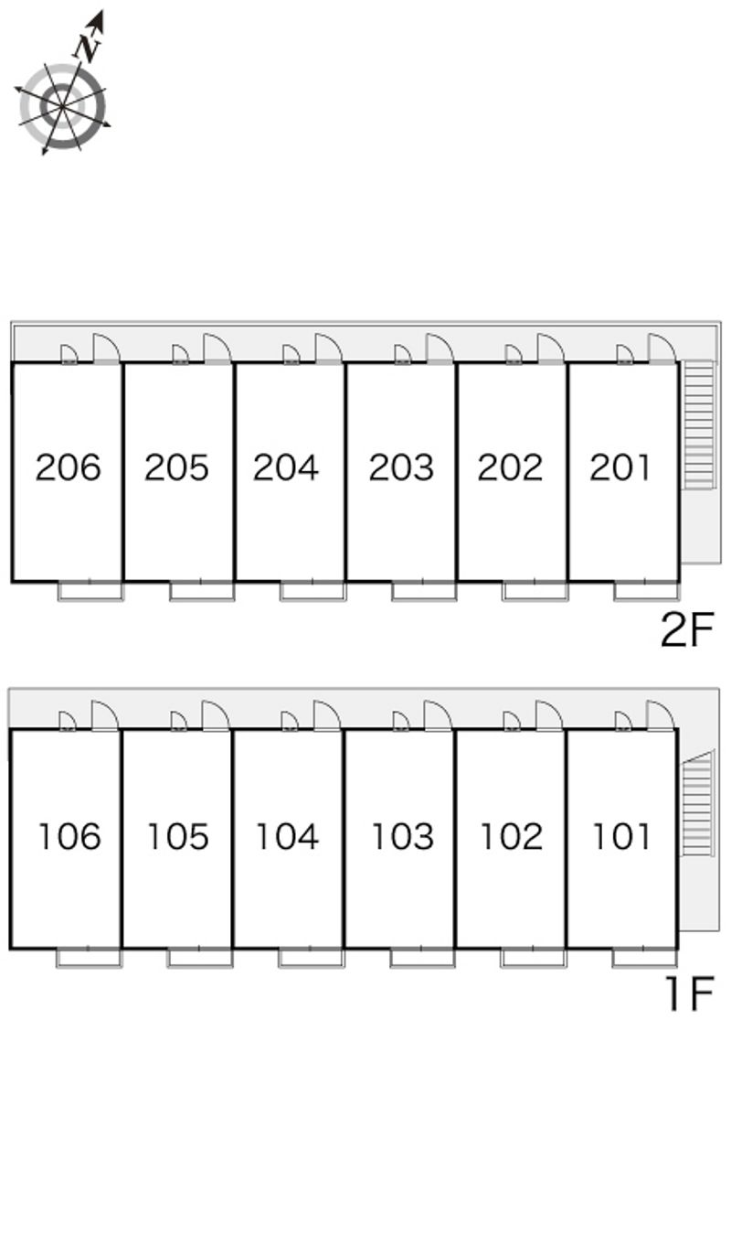 レオパレスアルシオネ 間取配置図
