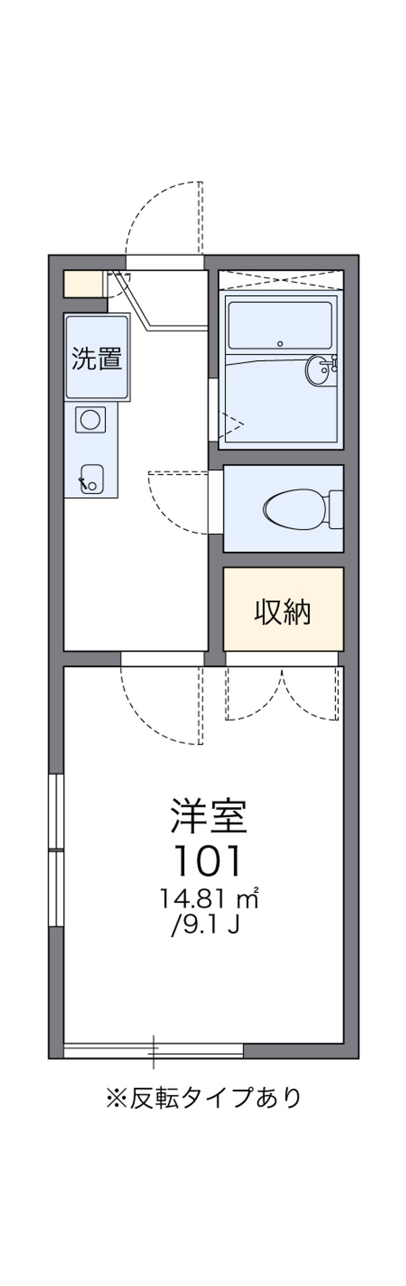 レオパレスシャルマンコートⅡ 間取図