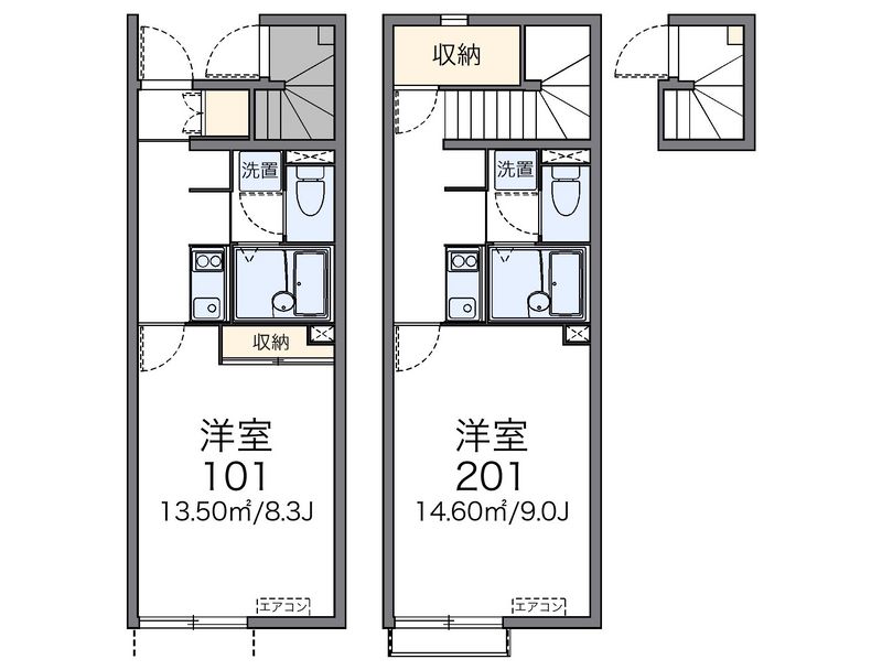 レオネクストスカイハイツⅡ 間取図