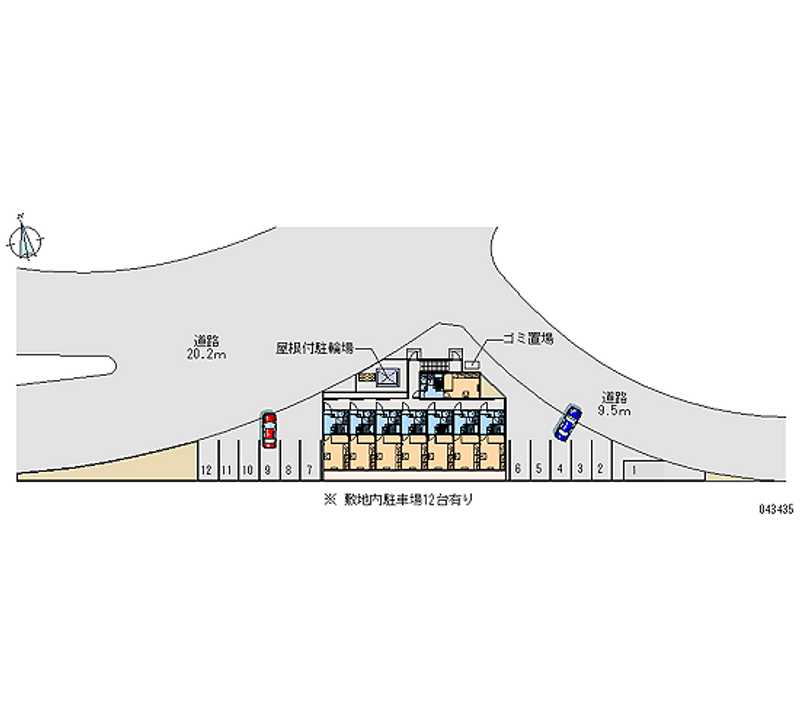 レオパレスドリームイン　室蘭 月極駐車場