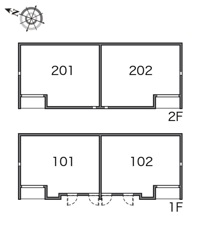 レオネクストリルハウスⅡ 間取り配置図