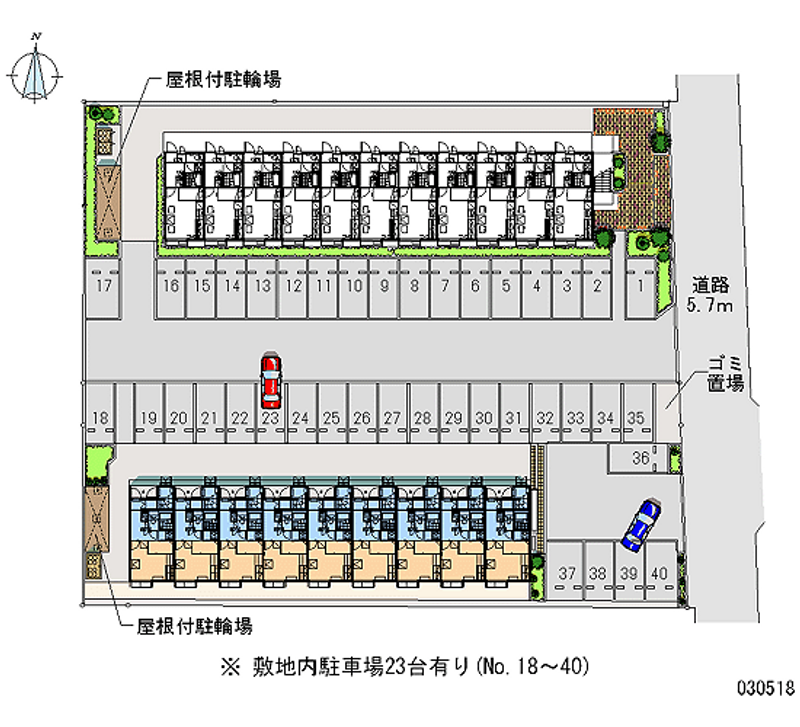 30518 Monthly parking lot