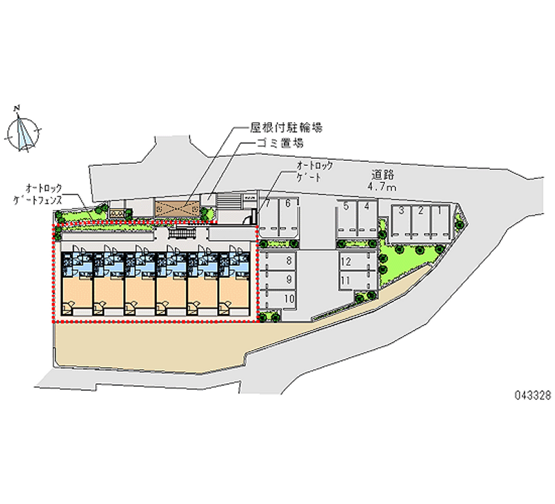 43328 Monthly parking lot