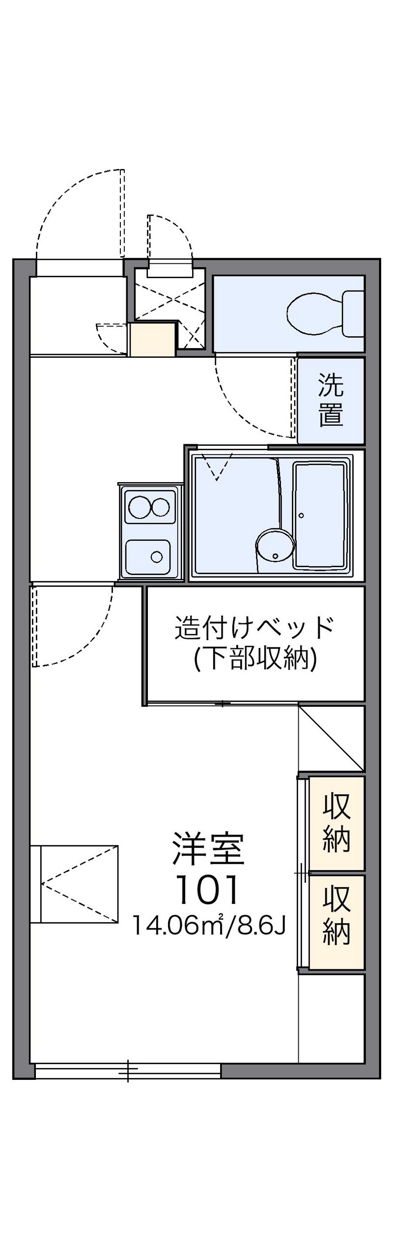 レオパレス大楠 間取図