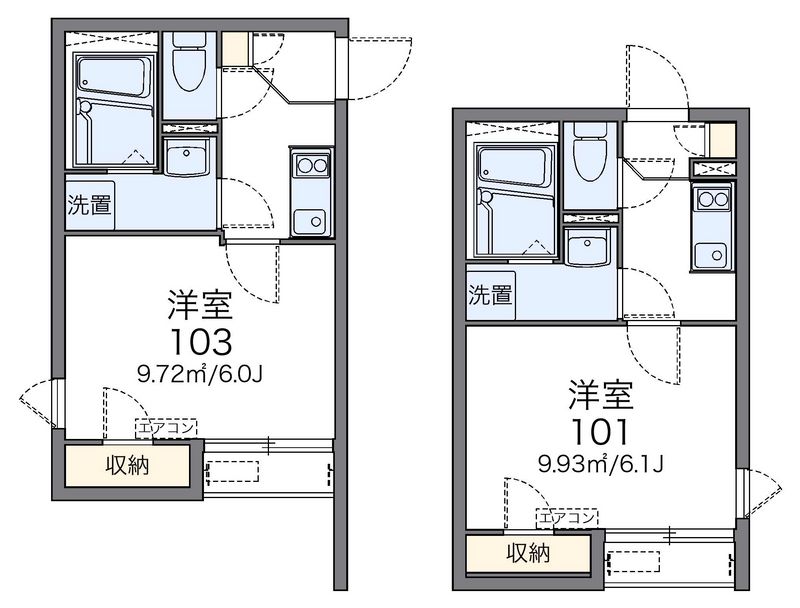 レオネクストエルヴィータⅡ 間取図