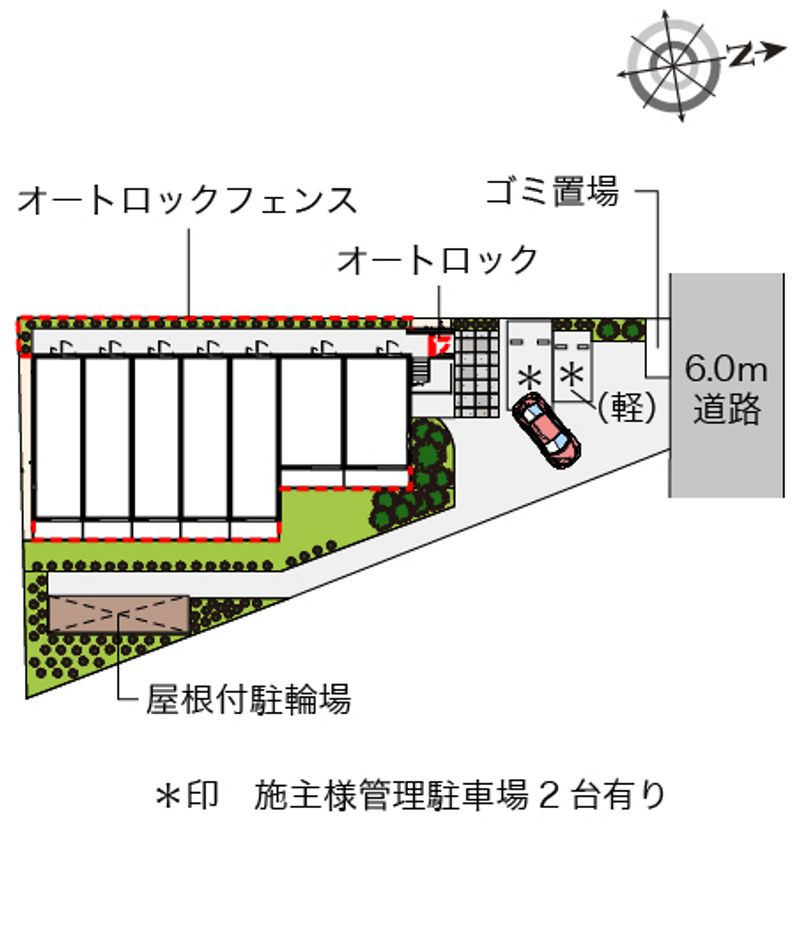 クレイノリフル川崎 配置図
