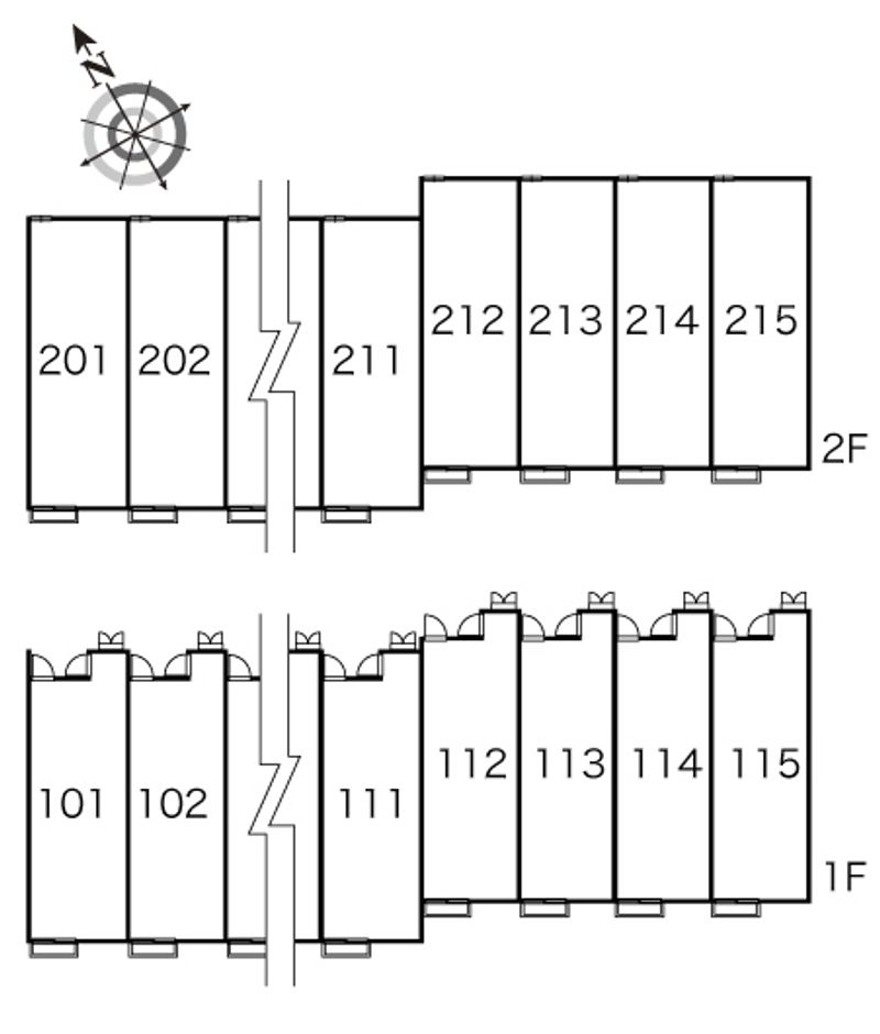 レオパレス沖代 間取配置図
