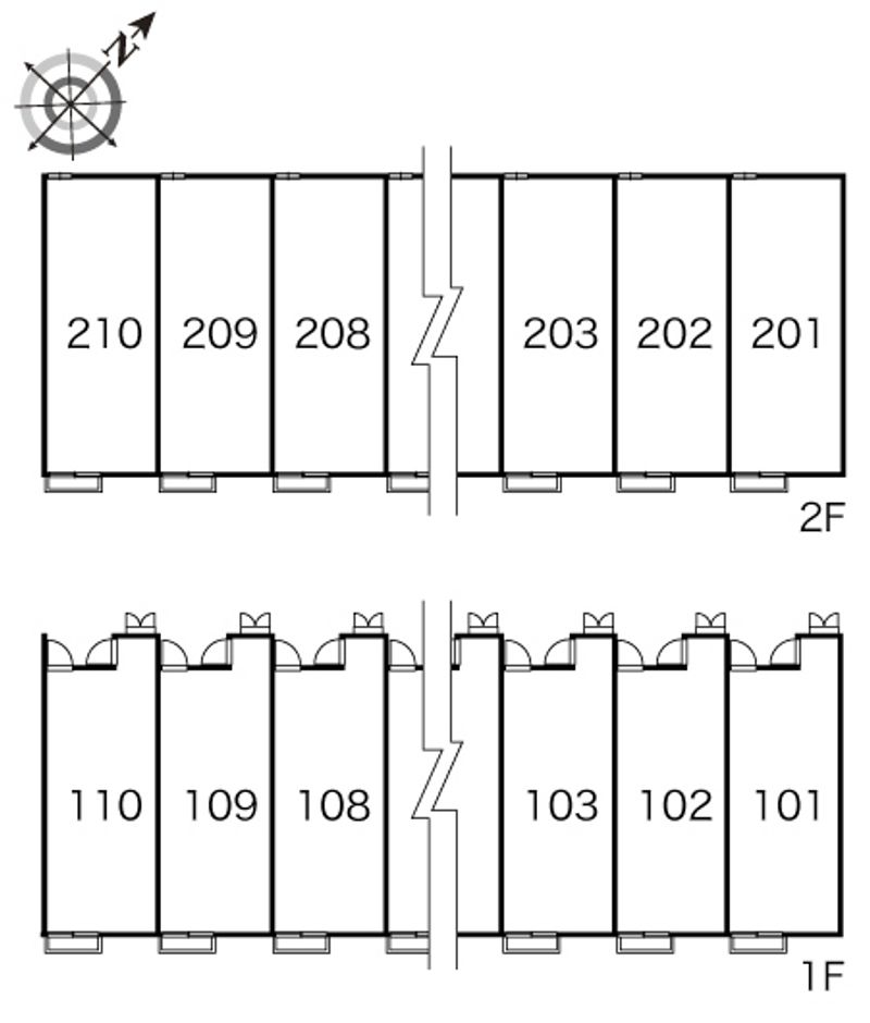 レオパレスＣＥＤＡＲⅡ 間取り配置図