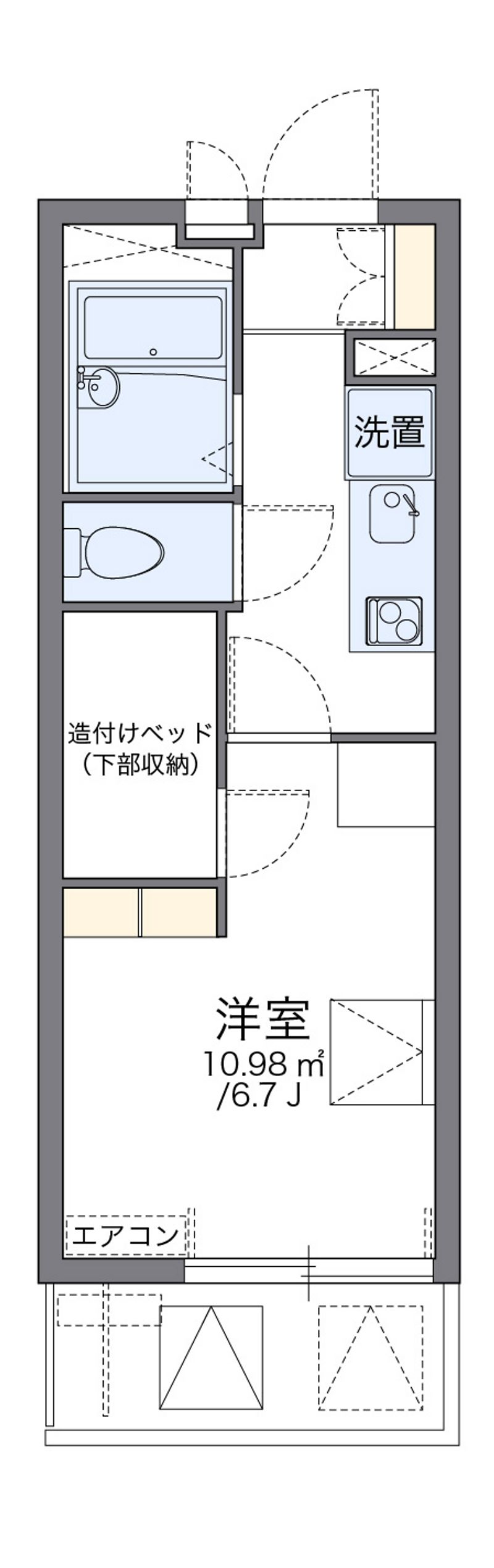 レオパレスシュピッツェ 間取図