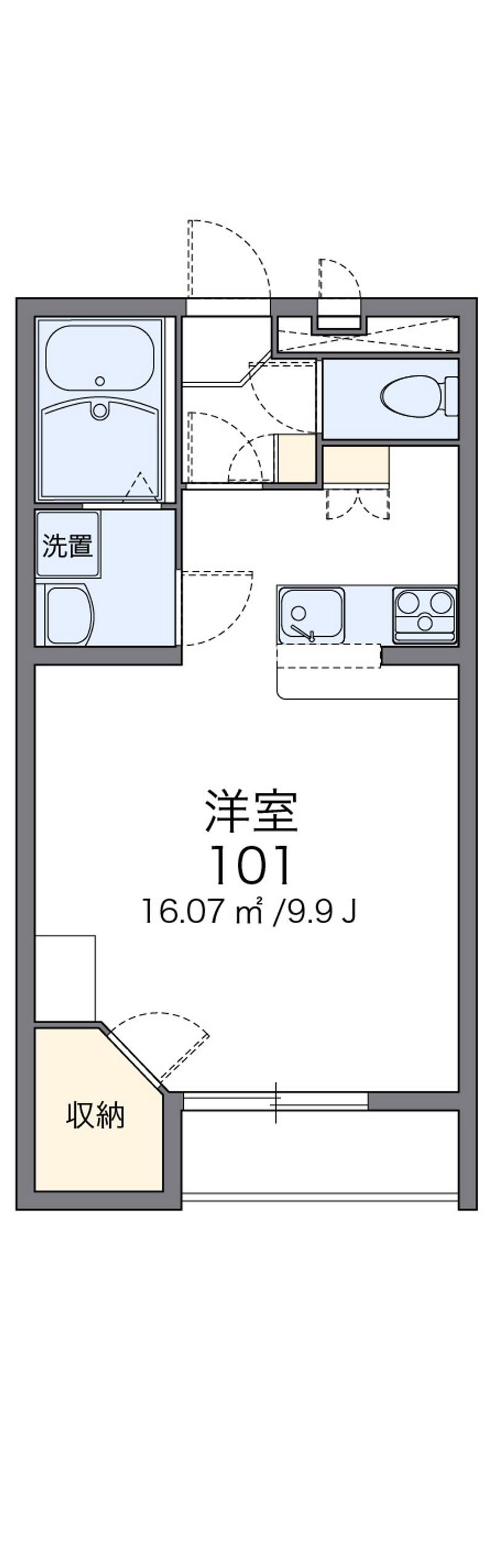 レオパレスプレステージⅢ 間取図