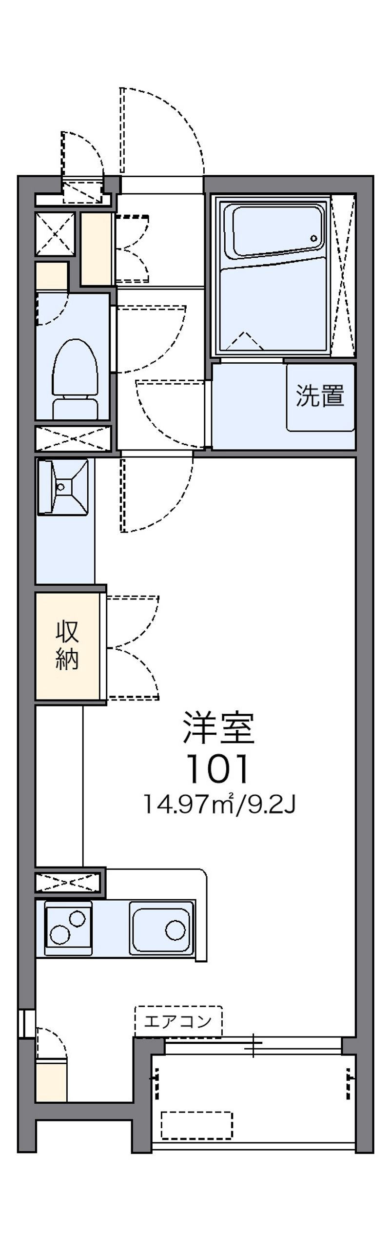 レオネクスト虹 間取図