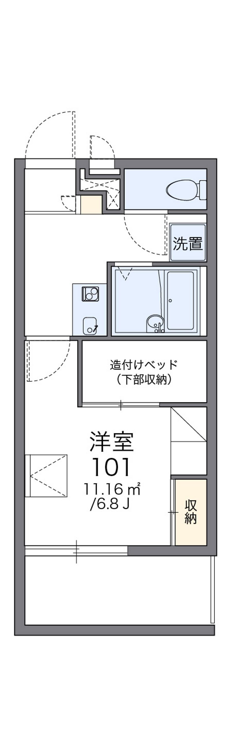 レオパレスラフレシール 間取り