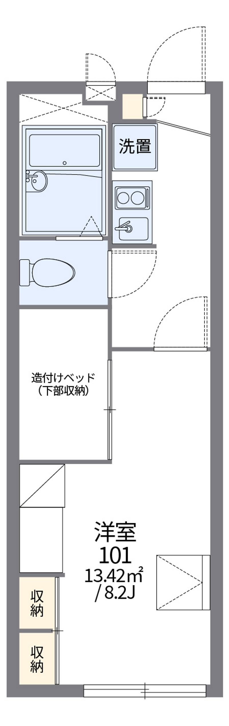 レオパレスＭＯＡ 間取図
