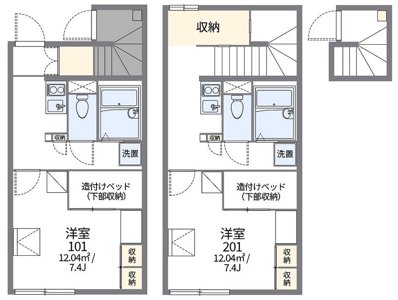 レオパレスプルメリア 間取図