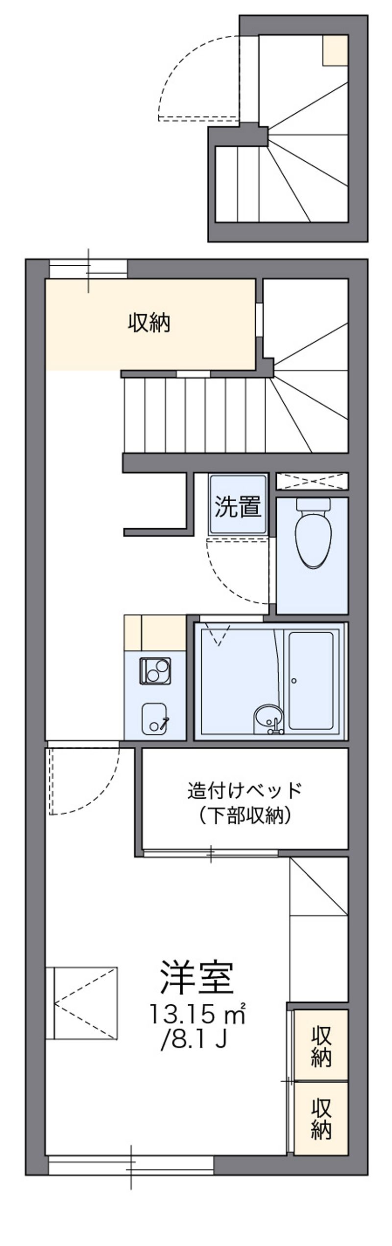 レオパレスタイラ 間取図
