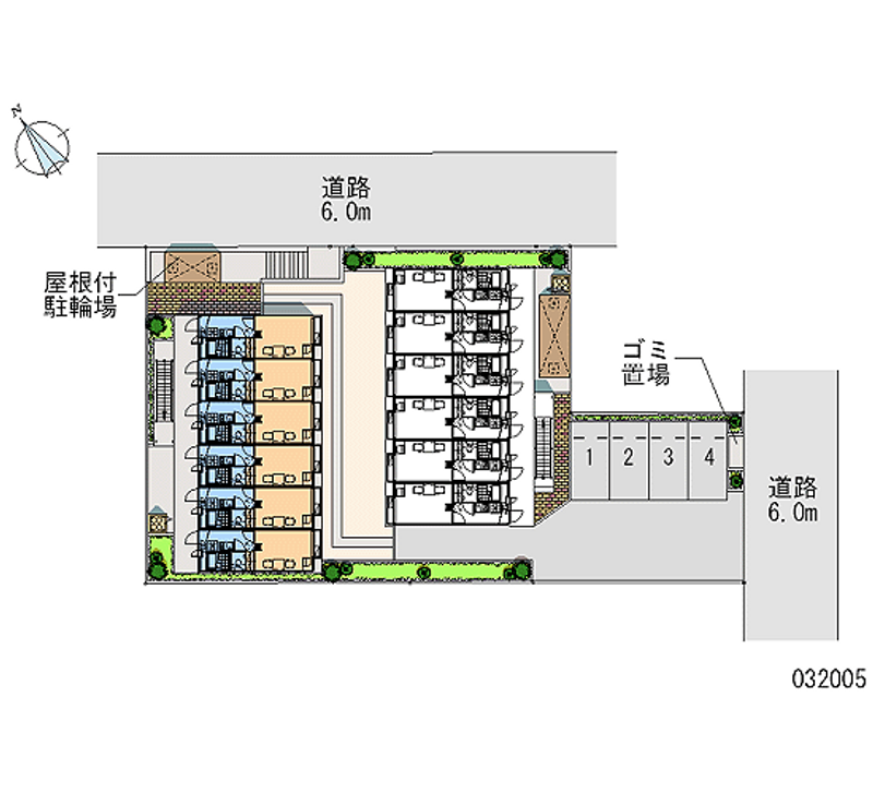 レオパレスＦＵＪＩＭＩⅡ 区画図