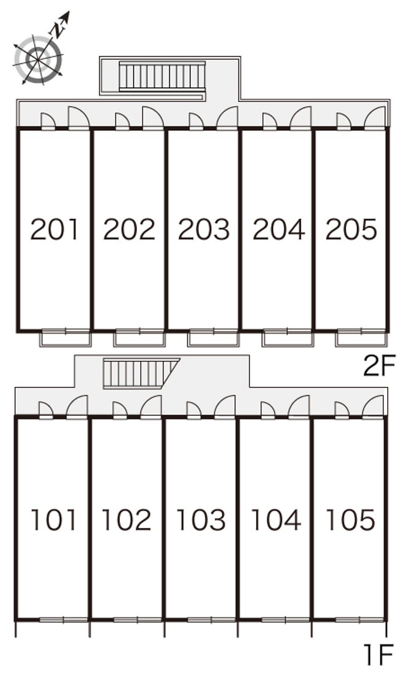 レオパレスくまい 間取り配置図