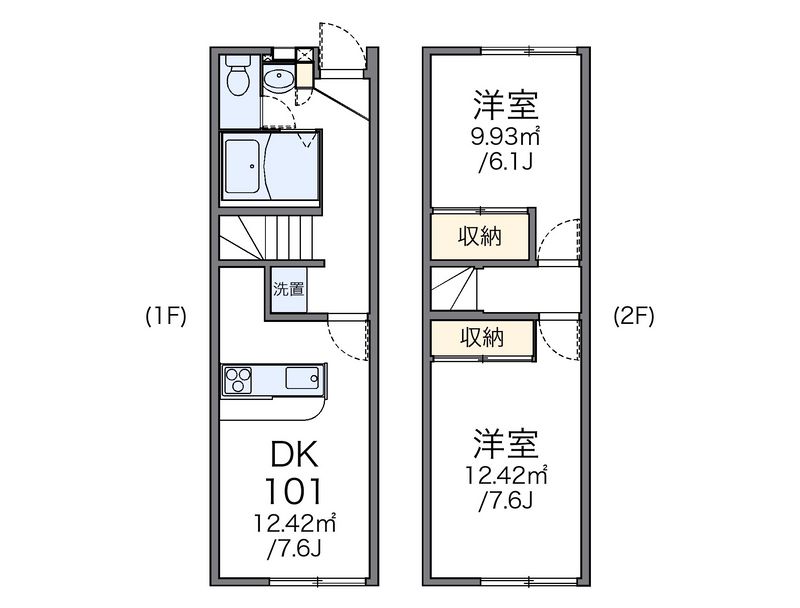 レオパレス大久保 間取図