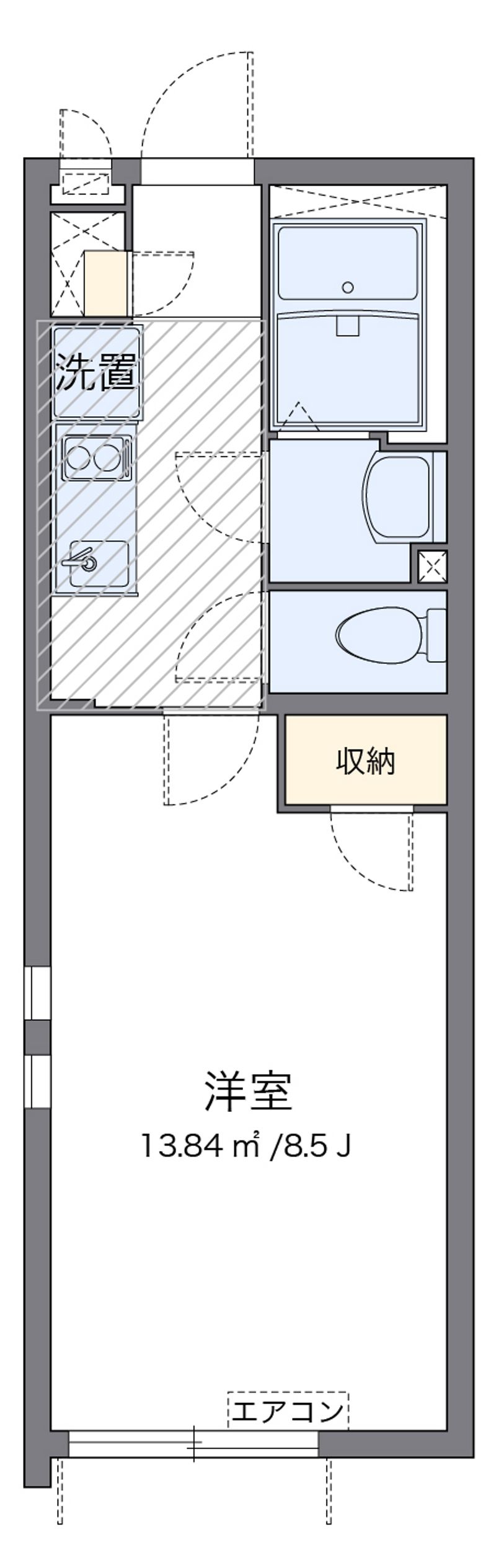 クレイノＰＯＣＫＥＴ　ＰＡＲＫ 間取図
